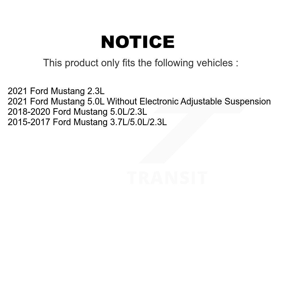 Wheel Bearing & Hub Assembly Front Rear Kit For Ford Mustang