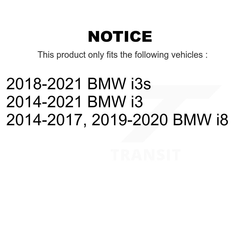 Wheel Bearing And Hub Assembly Rear Pair For BMW i3 i8 i3s