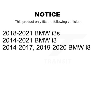 Wheel Bearing And Hub Assembly Rear Pair For BMW i3 i8 i3s