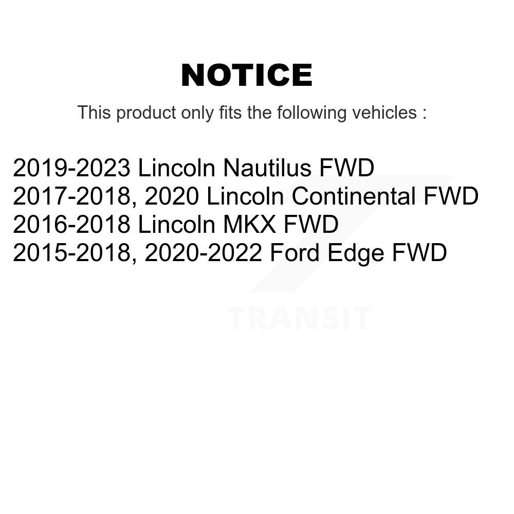 Wheel Bearing Hub Assembly Front Rear Kit For Ford Edge Lincoln Nautilus MKX FWD
