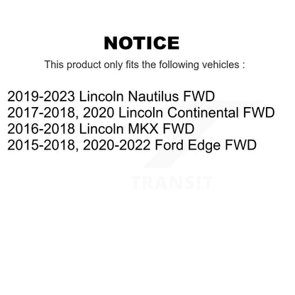 Wheel Bearing Hub Assembly Front Rear Kit For Ford Edge Lincoln Nautilus MKX FWD