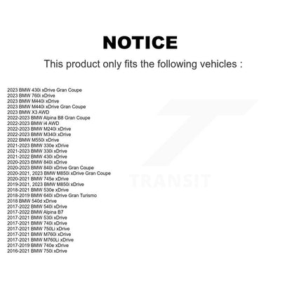 Wheel Bearing & Hub Assembly Front Pair For BMW X3 330i xDrive 530i 540i i4 330e