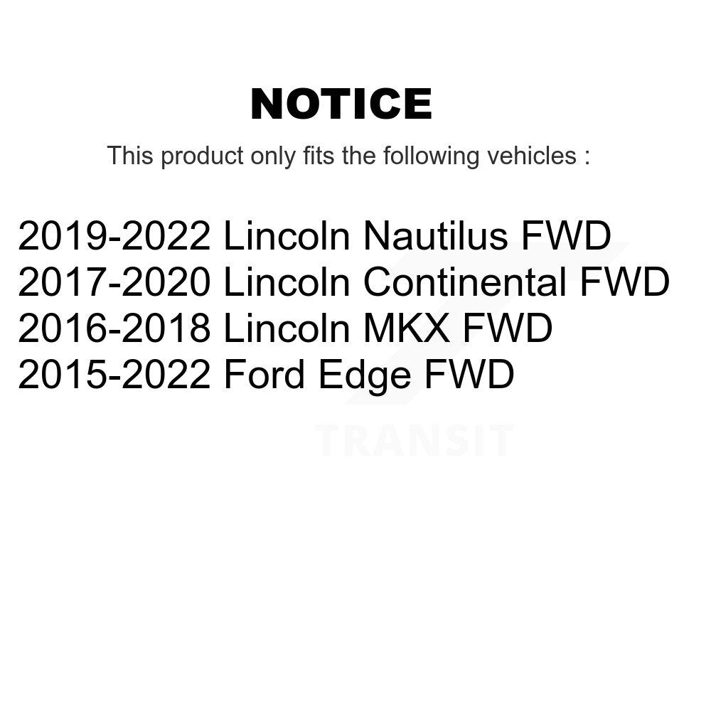 Wheel Bearing And Hub Assembly Rear Pair For Ford Edge Lincoln Nautilus MKX FWD