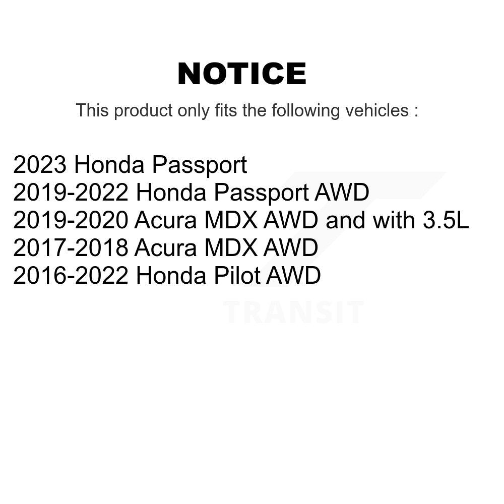 Wheel Bearing And Hub Assembly Front Rear Kit For Honda Pilot Acura MDX Passport