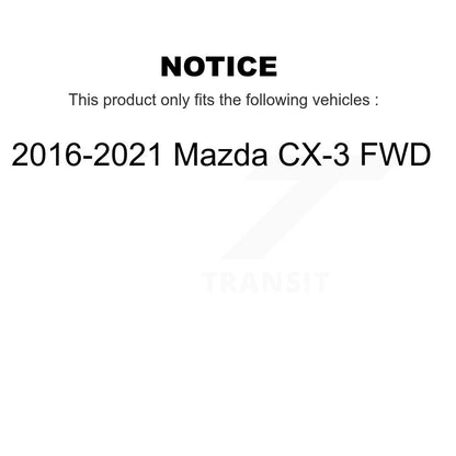 Wheel Bearing & Hub Assembly Front Rear Kit For 2016-2021 Mazda CX-3 FWD