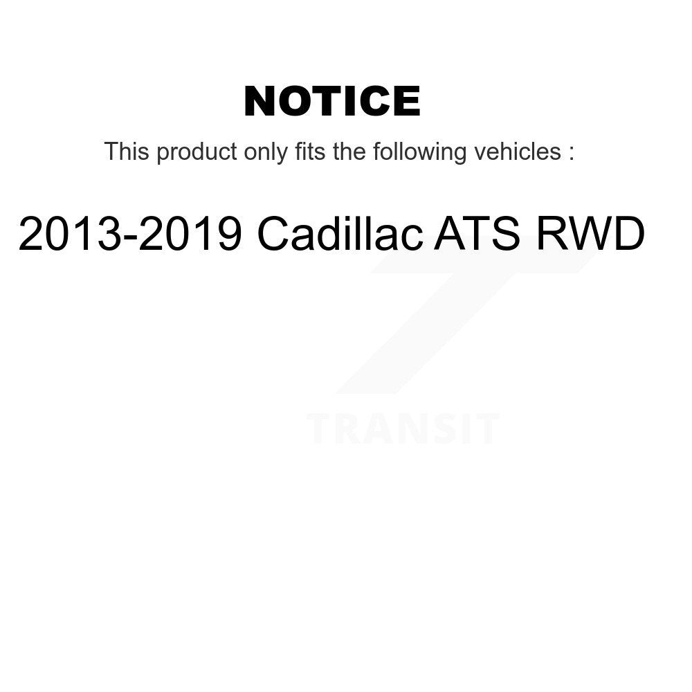 Wheel Bearing & Hub Assembly Front Rear Kit For 2013-2019 Cadillac ATS RWD
