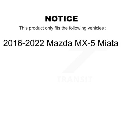 Wheel Bearing And Hub Assembly Front Pair For 2016-2022 Mazda MX-5 Miata