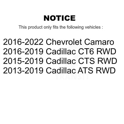 Wheel Bearing Hub Assembly Front Pair For Cadillac ATS Chevrolet Camaro CTS CT6