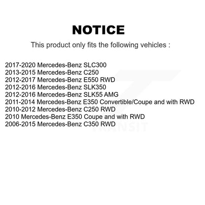 Wheel Bearing Hub Assembly Front Pair For Mercedes-Benz C300 E350 C350 C250 E550