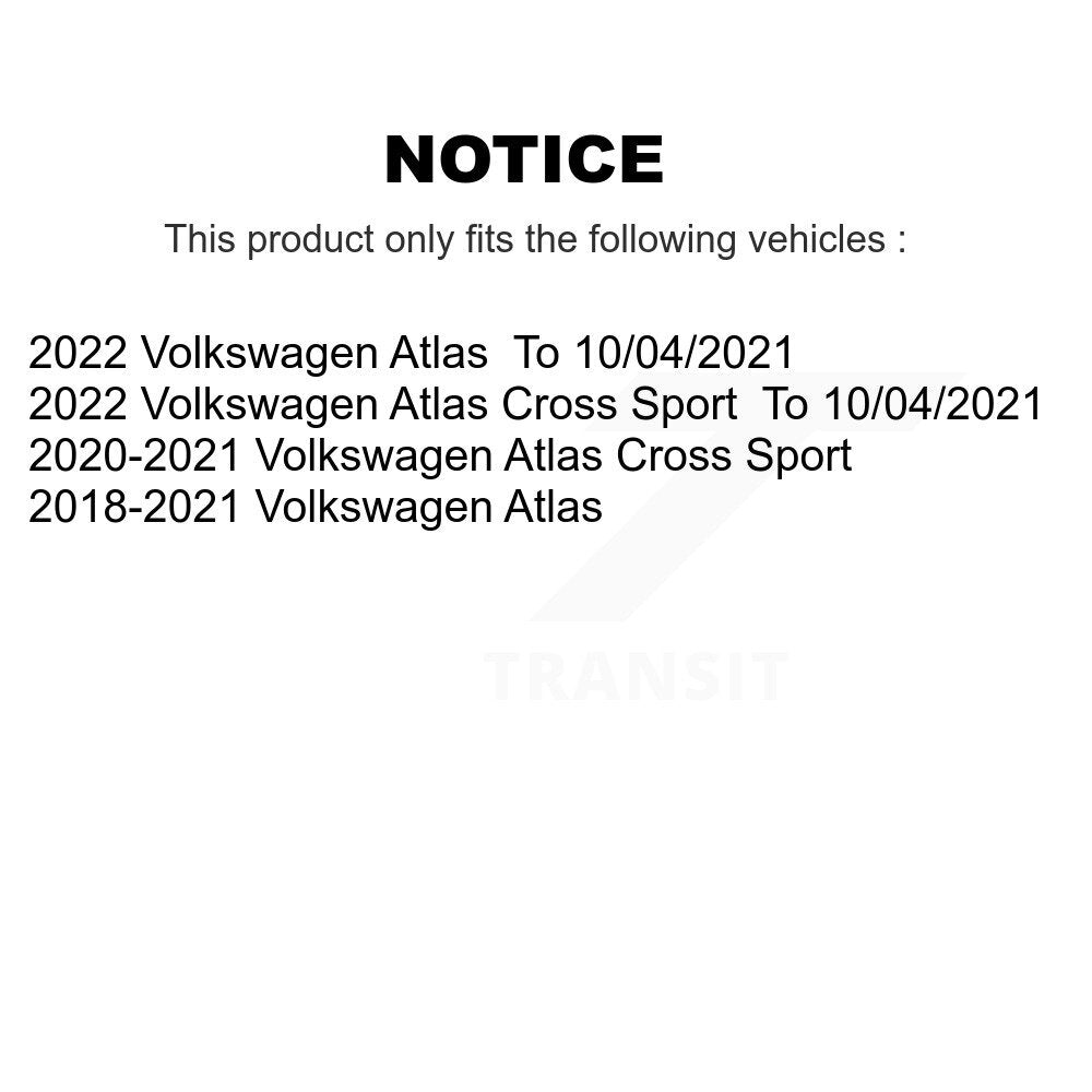 Wheel Bearing And Hub Assembly Front Pair For Volkswagen Atlas Cross Sport