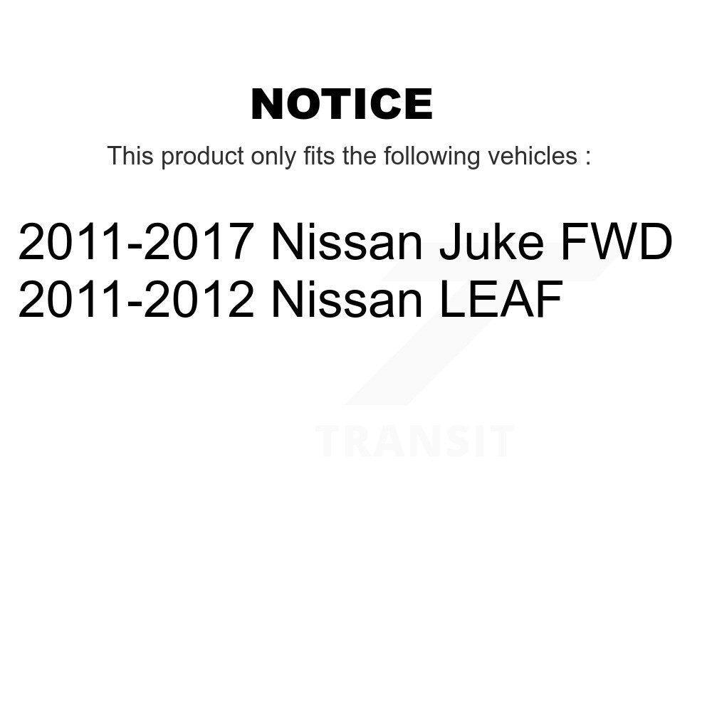 Wheel Bearing And Hub Assembly Rear Pair For Nissan Juke LEAF