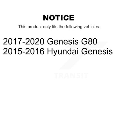 Wheel Bearing And Hub Assembly Rear Pair For Hyundai Genesis G80