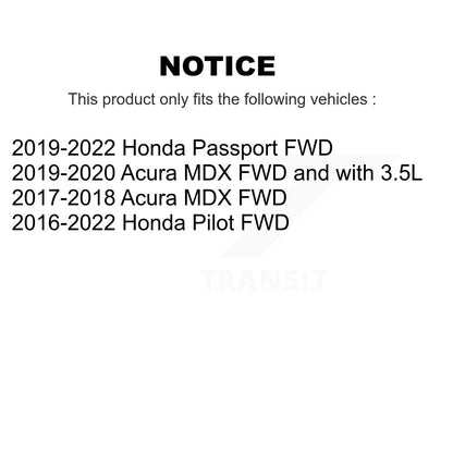 Wheel Bearing And Hub Assembly Front Rear Kit For Honda Pilot Acura MDX Passport
