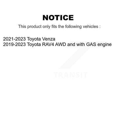 Wheel Bearing & Hub Assembly Front Rear Kit For Toyota RAV4 Venza