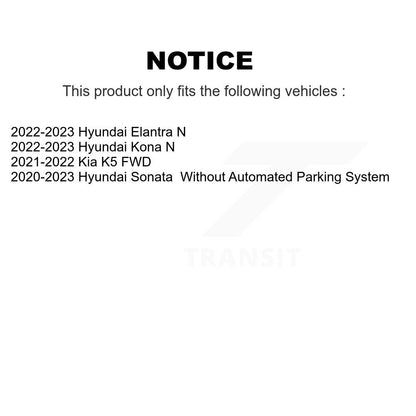 Wheel Bearing & Hub Assembly Rear Pair For Hyundai Sonata Kia K5 Elantra N Kona
