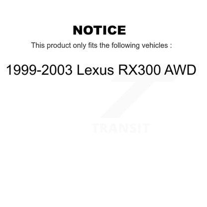 Wheel Bearing Front Rear Kit For 1999-2003 Lexus RX300 AWD