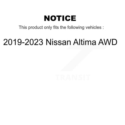 Wheel Bearing & Hub Assembly Front Rear Kit For 2019-2023 Nissan Altima AWD