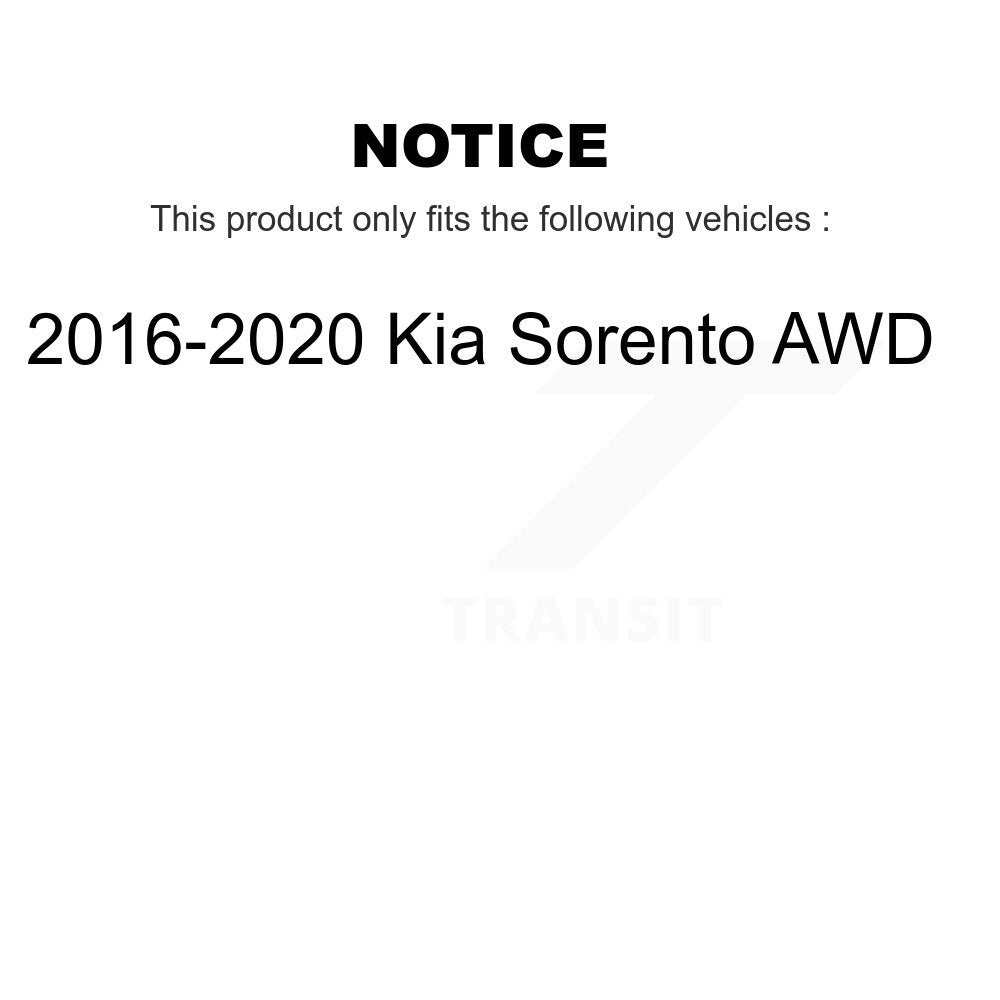 Wheel Bearing & Hub Assembly Front Rear Kit For 2016-2020 Kia Sorento AWD