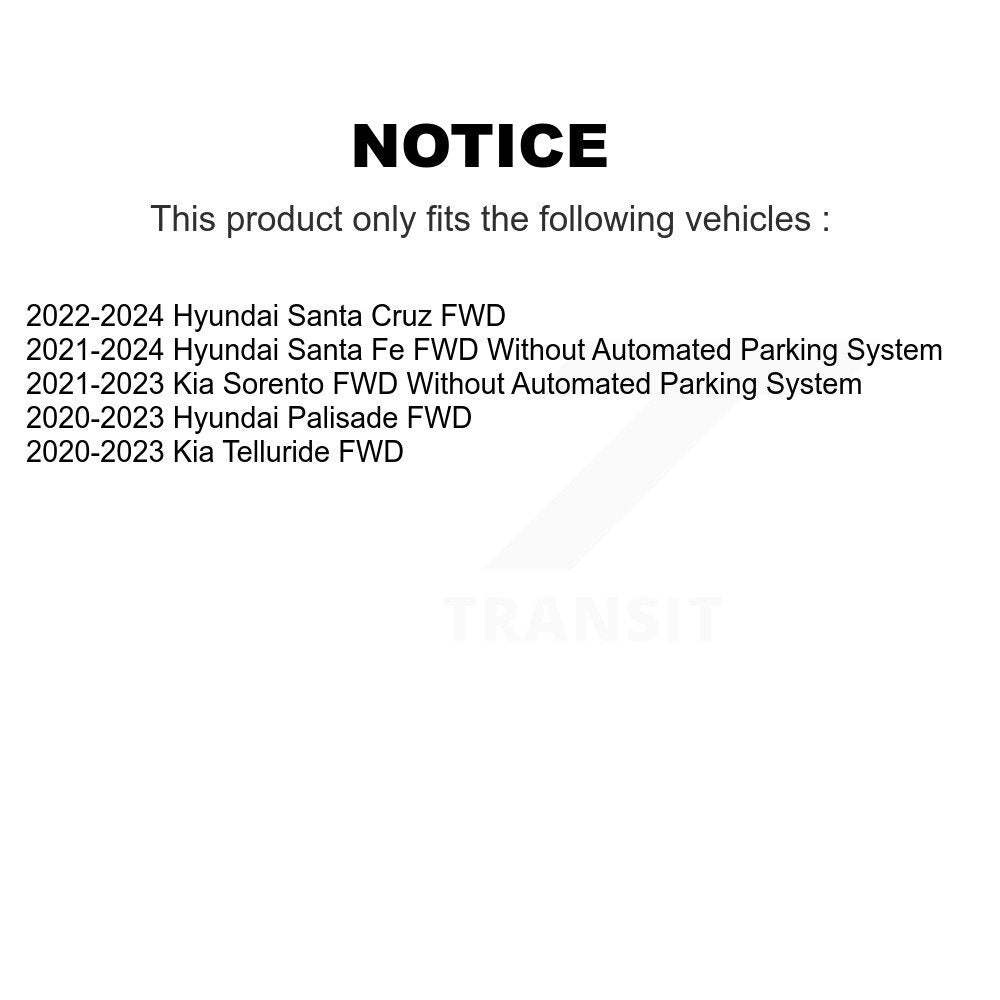 Wheel Bearing Hub Assembly Front Rear Kit For Hyundai Santa Fe Kia Palisade Cruz