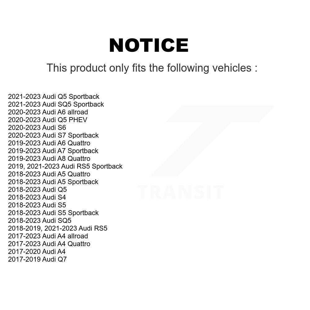 Wheel Bearing Assembly Front Pair For Audi Q5 A4 Quattro Q7 A5 Sportback SQ5 S5
