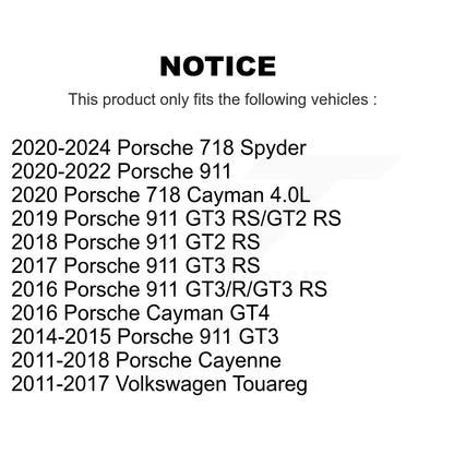 Wheel Bearing Assembly Rear Pair For Porsche Volkswagen Touareg Cayenne 911 718