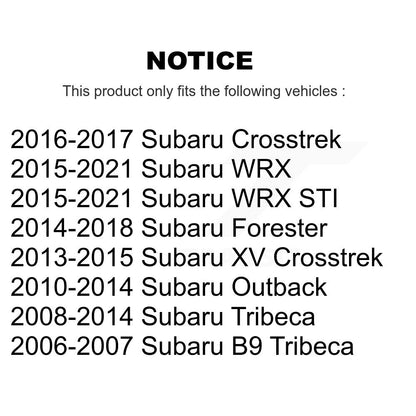 Link Front Pair For Subaru Forester Outback XV Crosstrek WRX STI Tribeca B9