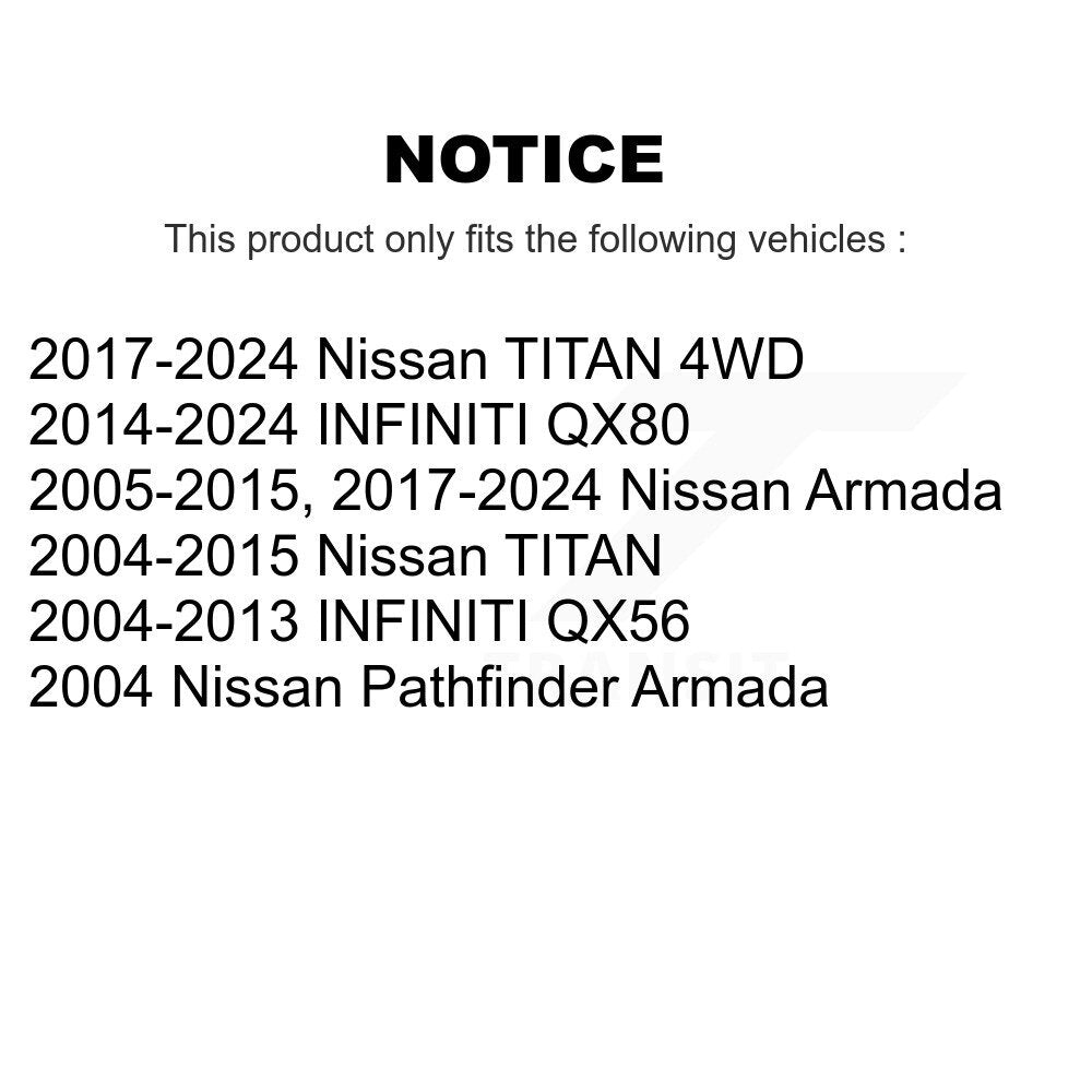 Suspension Link Front Pair For Nissan TITAN Armada INFINITI QX80 QX56 Pathfinder