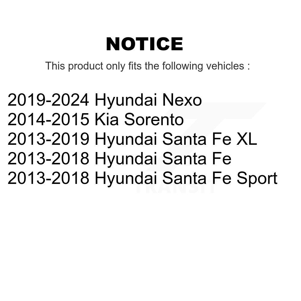 Suspension Link Front Pair For Hyundai Santa Fe Sport Kia Sorento XL Nexo