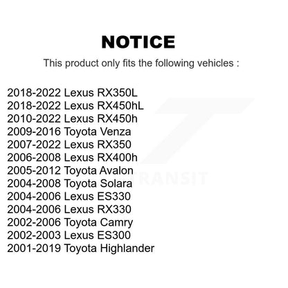 Link Front Pair For Toyota RAV4 Highlander Lexus Camry RX350 Venza Prime NX350h