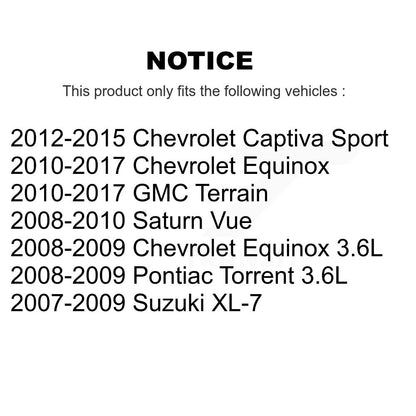 Link Front Kit For Chevrolet Equinox GMC Terrain Pontiac Torrent Saturn Vue XL-7
