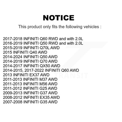 Link Front Kit For INFINITI Q50 G37 QX50 EX35 G35 Q60 EX37 M37 G25 Q70 Q70L M56