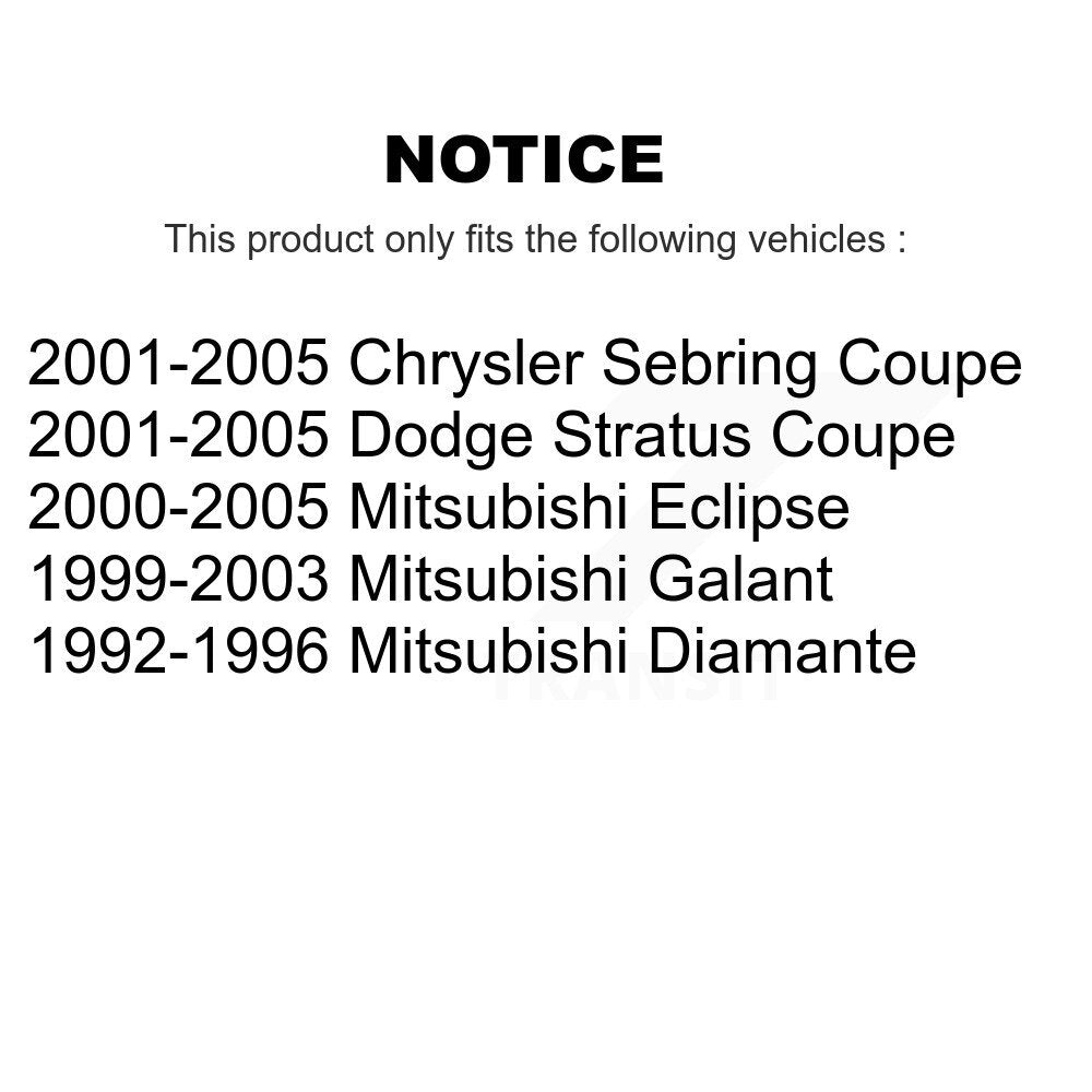 Link Rear Pair For Chrysler Sebring Mitsubishi Eclipse Galant Dodge Stratus