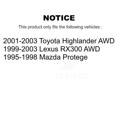 Suspension Link Rear Pair For Toyota Highlander Lexus RX300 Mazda Protege