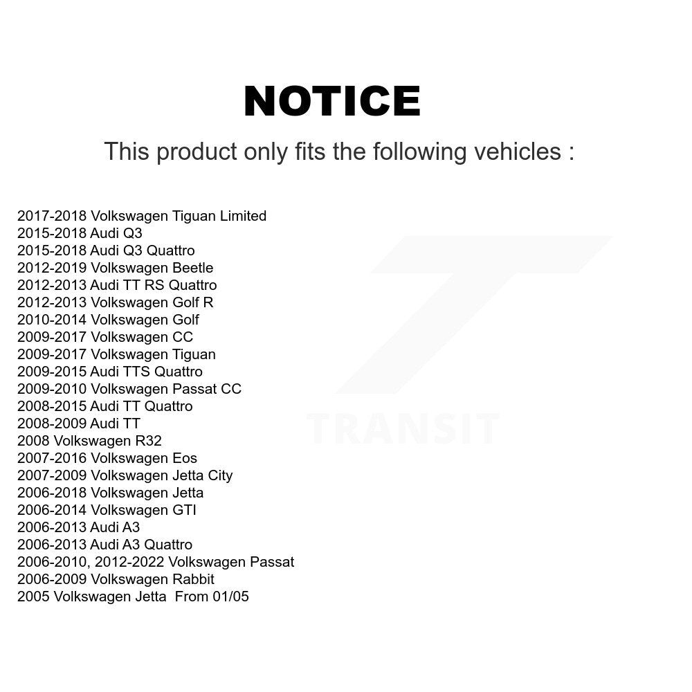 Link Rear Pair For Volkswagen Jetta Tiguan Passat Audi Golf Beetle Rabbit GTI Q3
