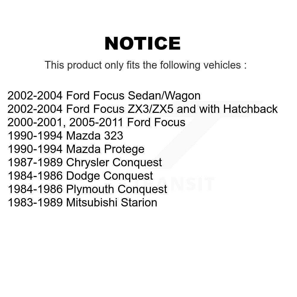 Link Rear Pair For Ford Focus Mazda 323 Protege Conquest Chrysler Mitsubishi