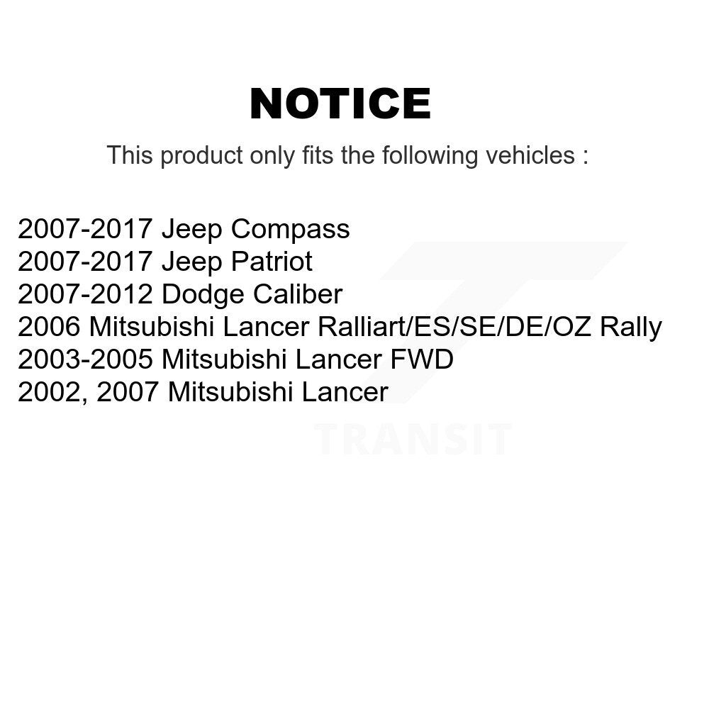 Suspension Ball Joint Set Front Lower Pair For Jeep Patriot Compass Dodge Lancer