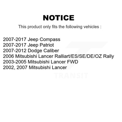 Suspension Ball Joint Set Front Lower Pair For Jeep Patriot Compass Dodge Lancer