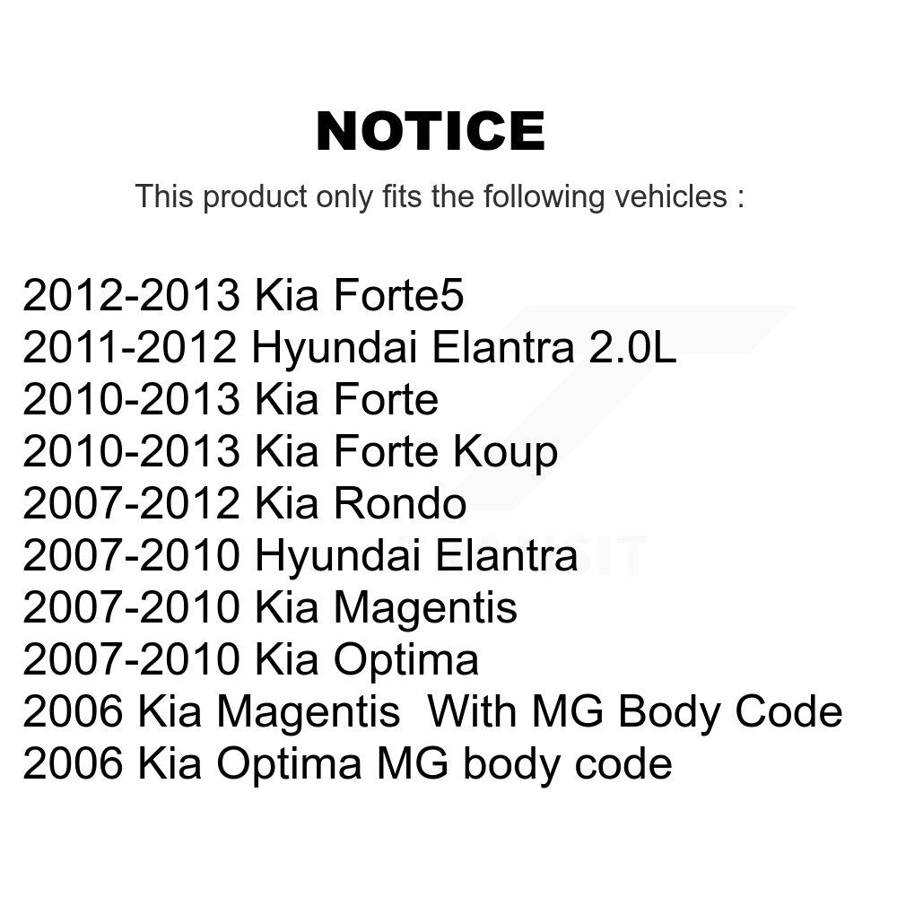 Lower Suspension Ball Joints Pair Front For Hyundai Elantra Kia Rondo