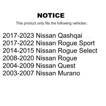 Lower Suspension Ball Joint Pair Front For Nissan Rogue Sport Qashqai