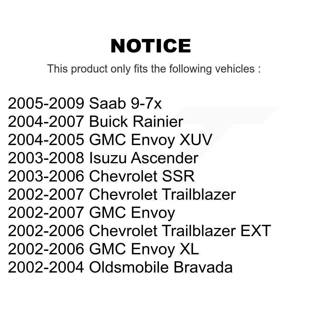Lower Suspension Ball Joint Pair Front For Chevrolet GMC Envoy XL EXT