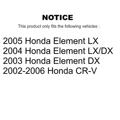 Lower Suspension Ball Joints Pair Front For Honda CR-V Element