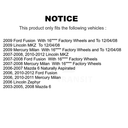 Control Arm Ball Joint Front Upper Kit For Ford Fusion Mazda 6 Lincoln MKZ Milan