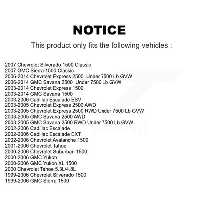 Control Arm Ball Joint Front Upper Pair For Chevrolet GMC Silverado 1500 Sierra