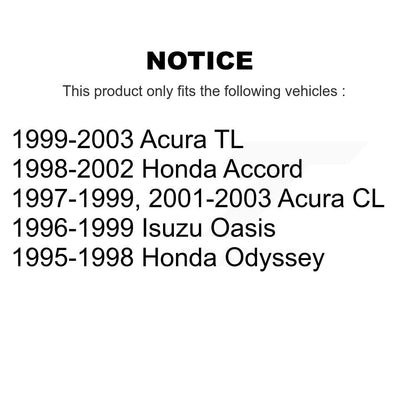 Lower & Upper Ball Joints Front Kit For Honda Accord Acura TL CL Odyssey Isuzu