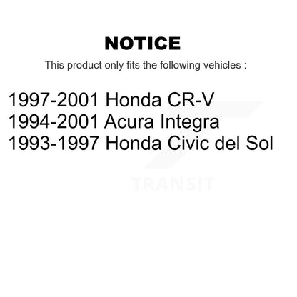 Lower & Upper Ball Joints Front Kit For Honda CR-V Acura Integra Civic del Sol