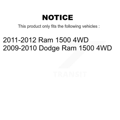 Suspension Ball Joint And Tie Rod End Front Kit For Ram 1500 Dodge 4WD