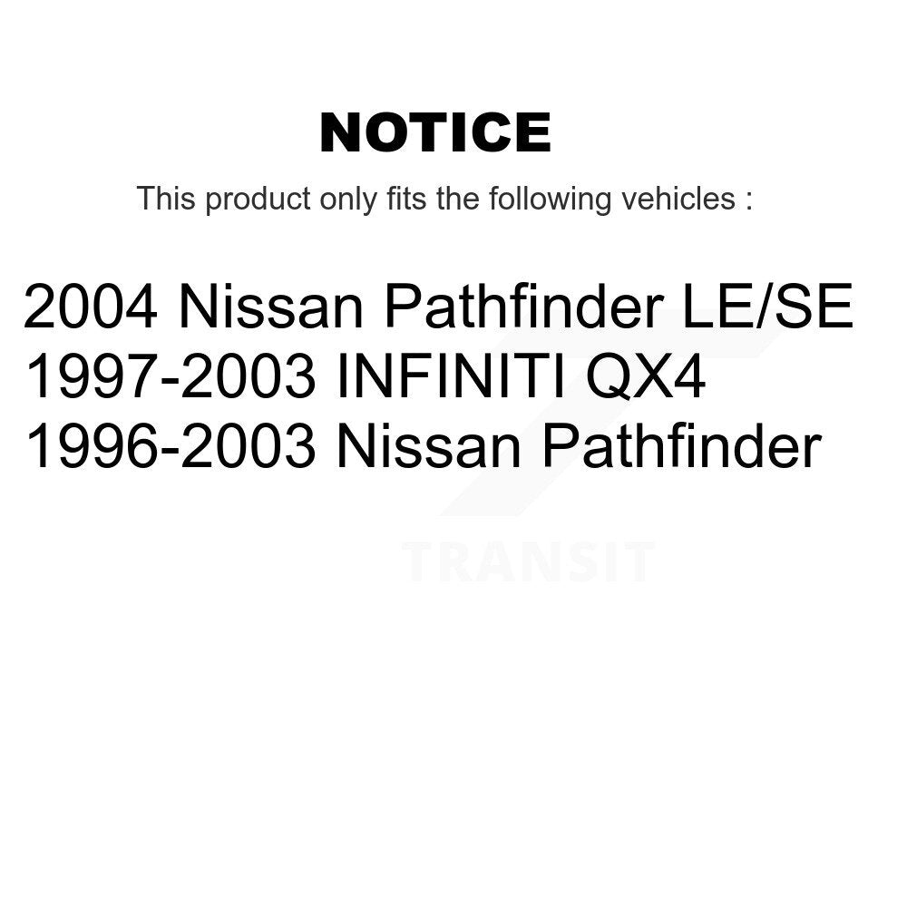 Suspension Ball Joint & Tie Rod End Front Kit For Nissan Pathfinder INFINITI QX4