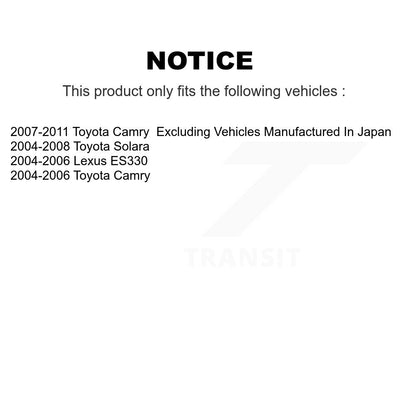 Suspension Control Arm Tie Rod End Front Kit For Toyota Camry Solara Lexus ES330