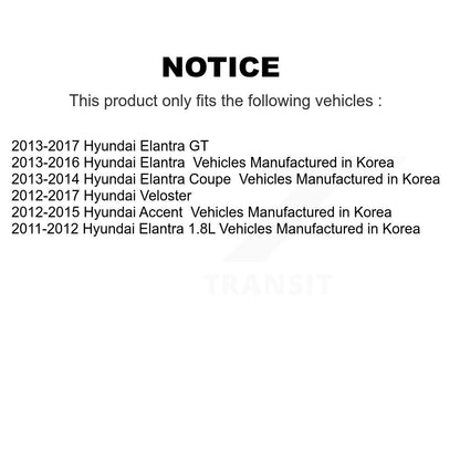 Lower Suspension Ball Joints Pair Front For Hyundai Elantra Accent GT