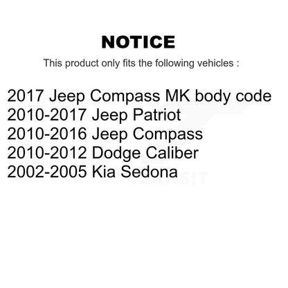 Suspension Link Rear Pair For Jeep Patriot Compass Dodge Caliber Kia Sedona